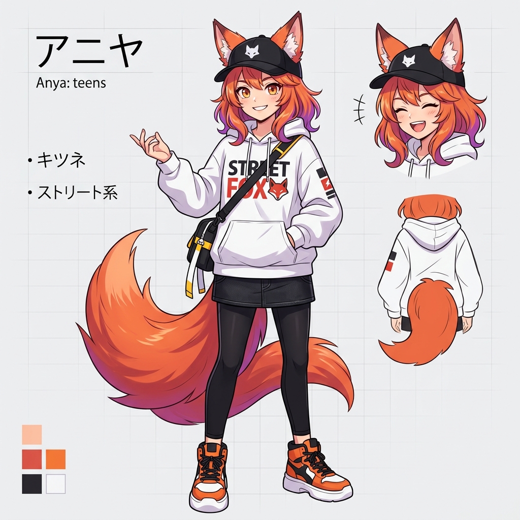 Kitsune Guardian character design