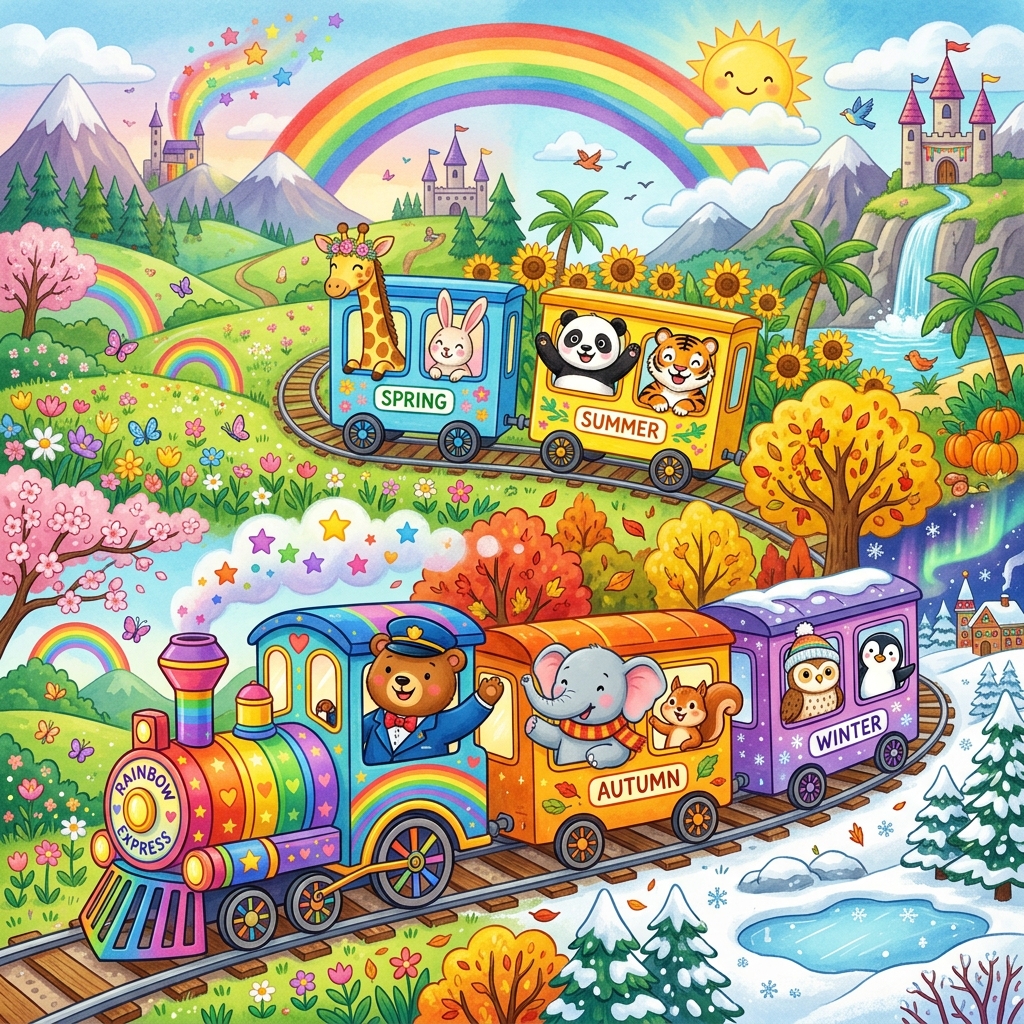 The Rainbow Express educational book
