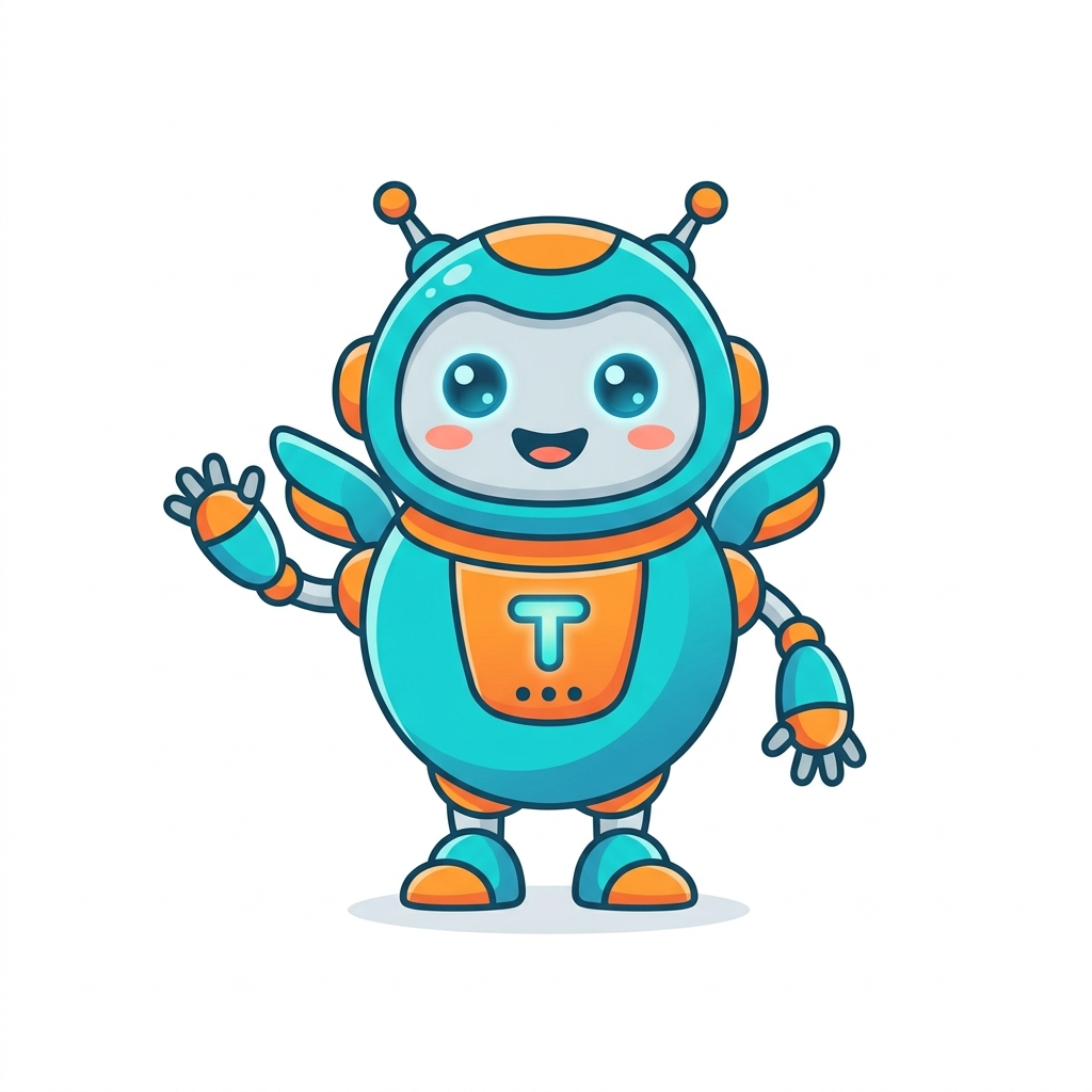 ByteBot tech startup mascot