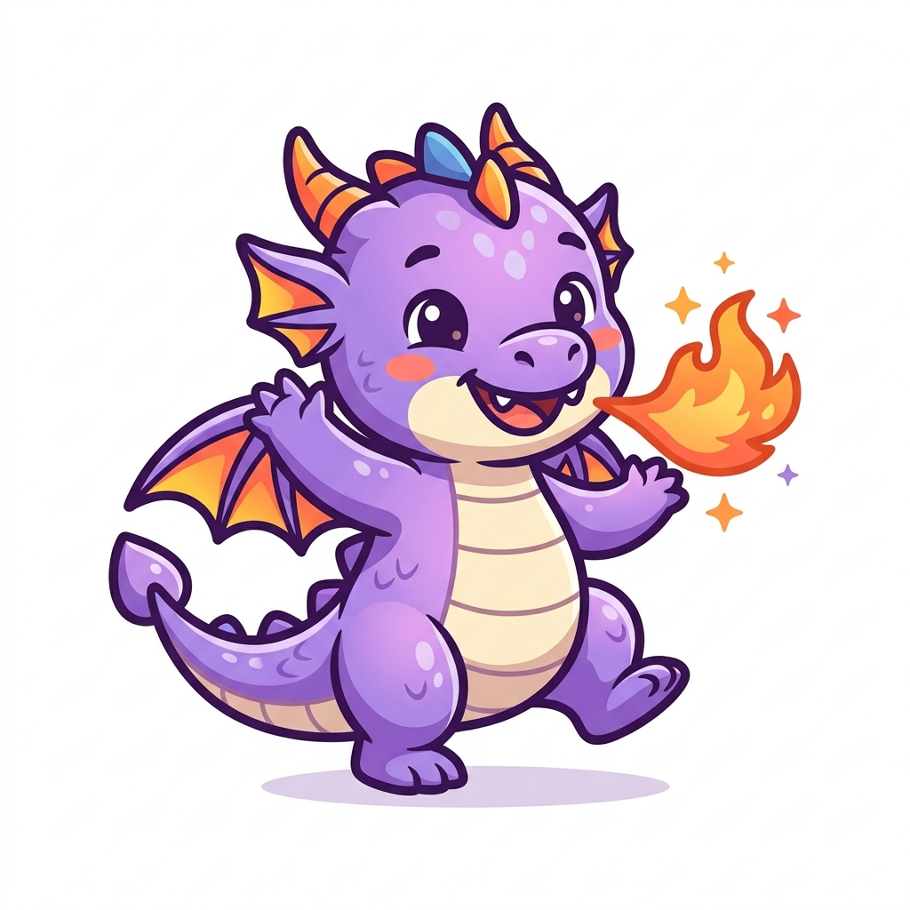 Ember the Dragon gaming mascot